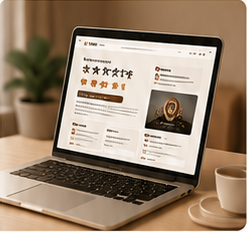 JL3 review site shown on laptop